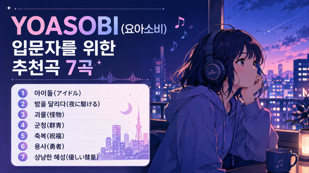 YOASOBI 입문 추천곡