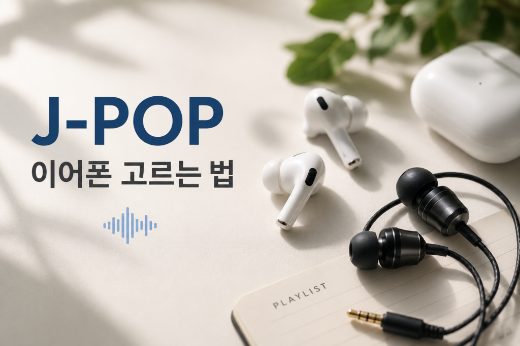J-POP 듣기 좋은 이어폰 고르는 법