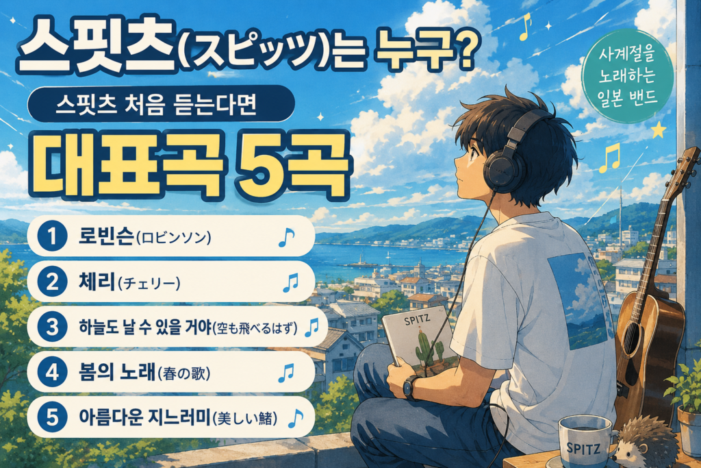 스핏츠 처음 듣는다면 대표곡 5곡