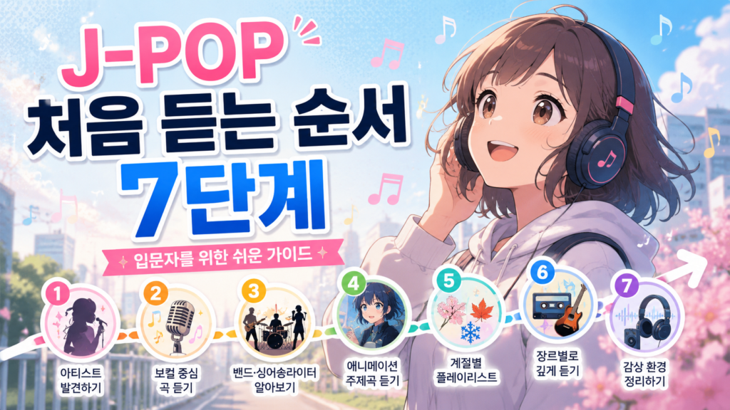 J-POP 처음 듣는 순서 7단계