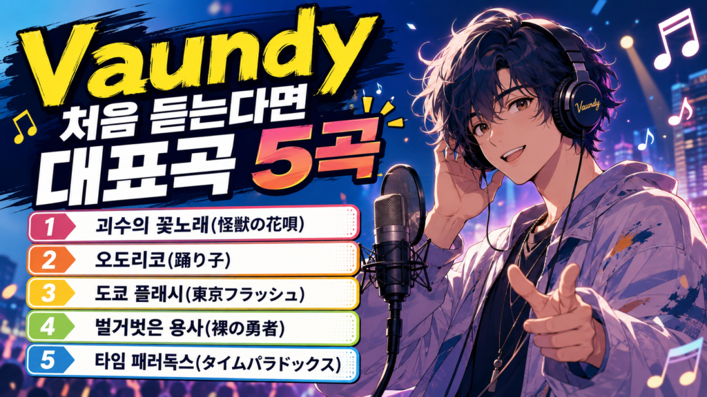 Vaundy 처음 듣는다면 대표곡 5곡