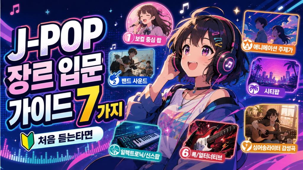 J-POP 장르 입문 가이드 7가지