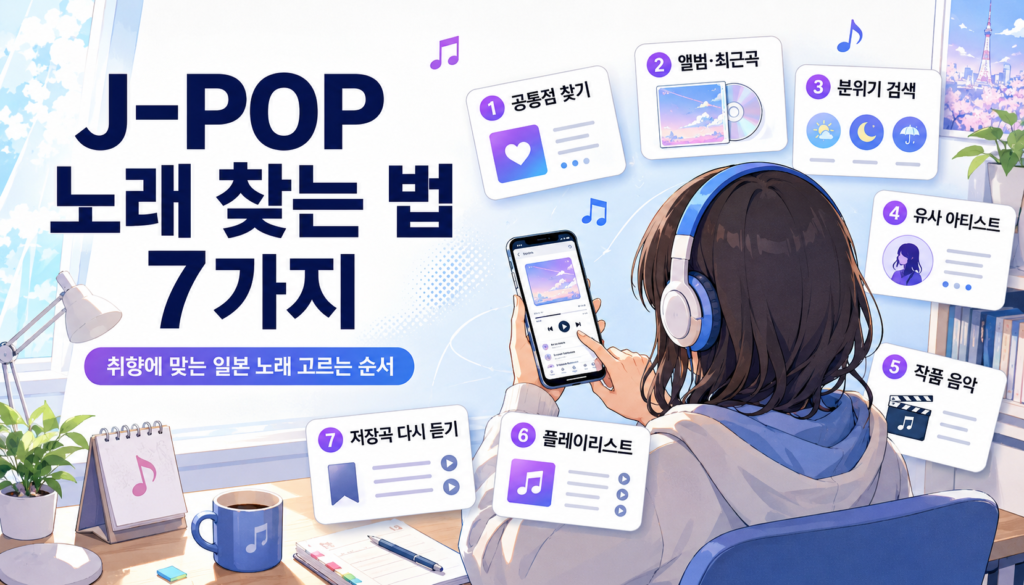 J-POP 노래 찾는 법 7가지