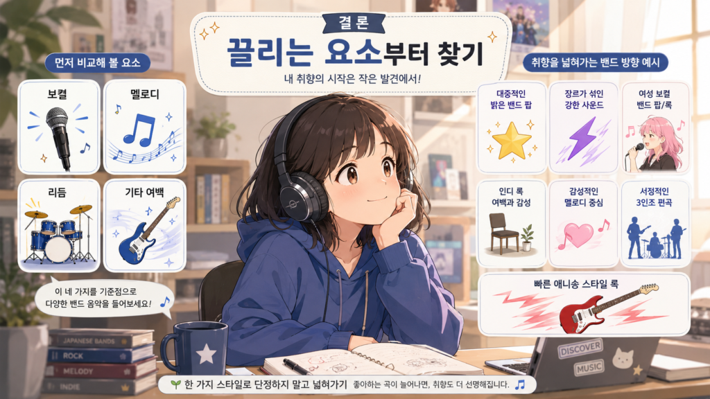 결론:일본 밴드 입문 가이드