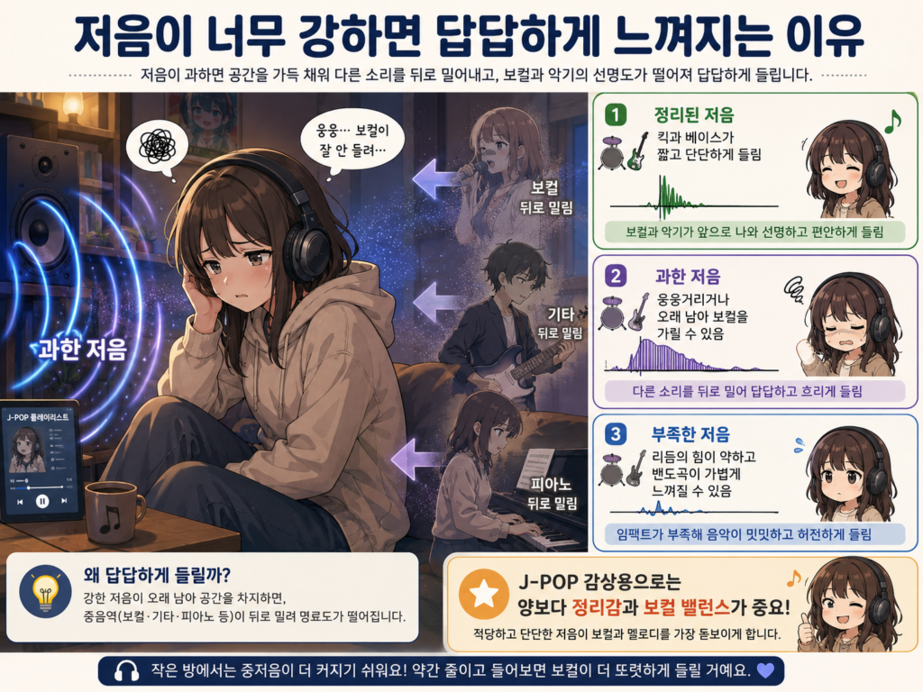 저음이 너무 강하면 답답하게 느껴지는 이유