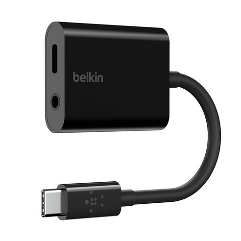 벨킨 락스타 3.5mm 오디오 USB-C 충전 어댑터