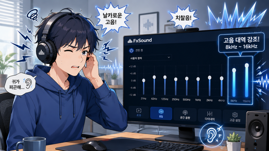 FxSound 고음이 피곤하게 들리는 이유