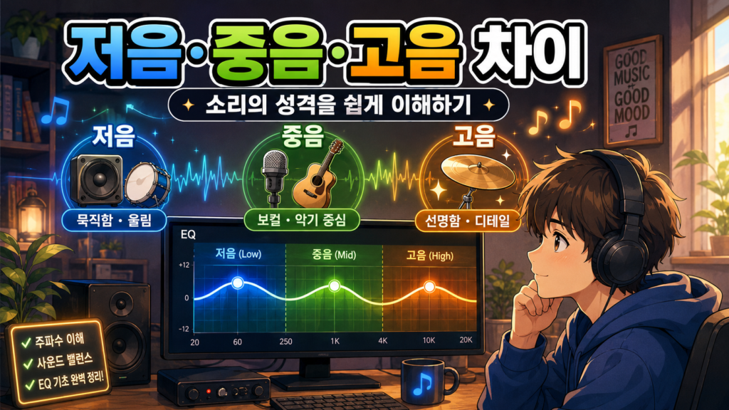 저음·중음·고음 차이